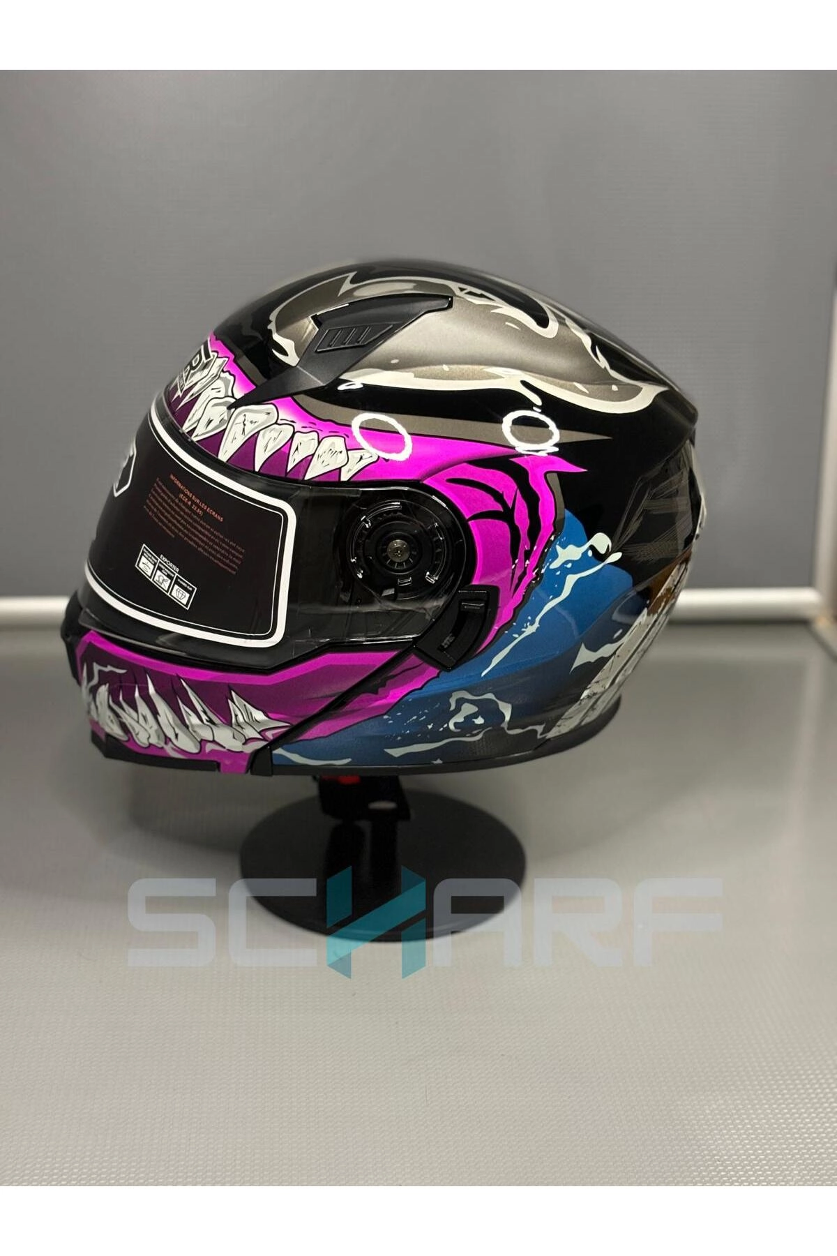 resimler/genel/HELMETS JK-908 Güneş Vizörlü Çene Açılır Kask