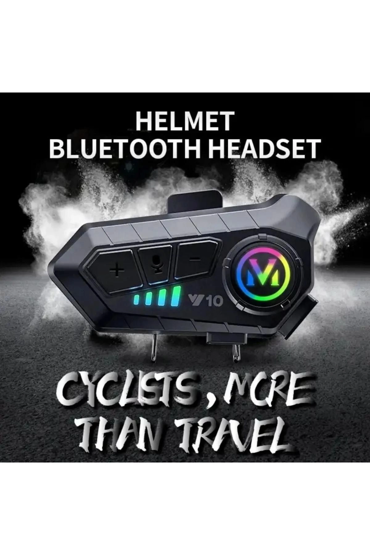 resimler/genel/Y10 5.3 Motosiklet Kask Kulaklık Intercom Işıklı Motorsiklet Interkom