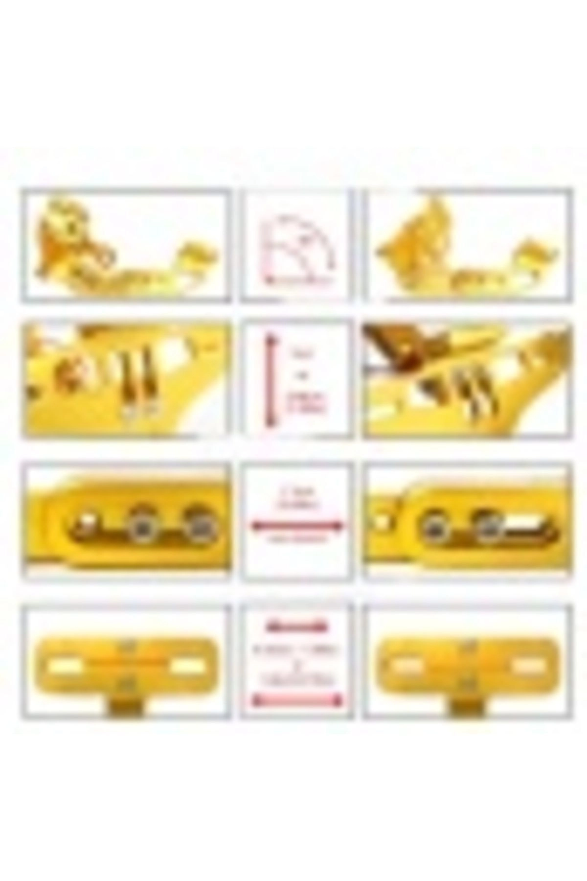 Katlanabilir Arka Plakalık - Led Işıklı - Cnc Metal - Parlak Renkler - Sıyah