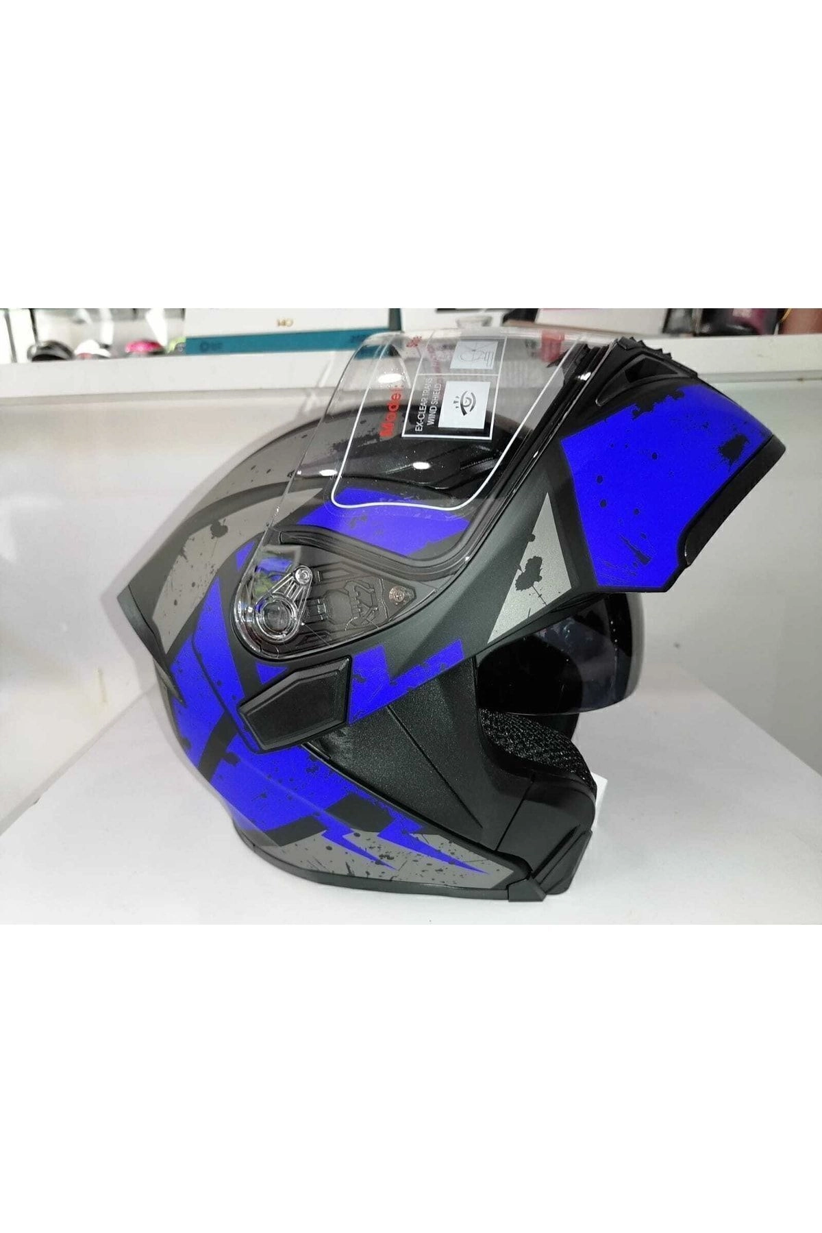 resimler/genel/Jk 902 Mat Mavi Mat Siyah Çene Açılır Kask