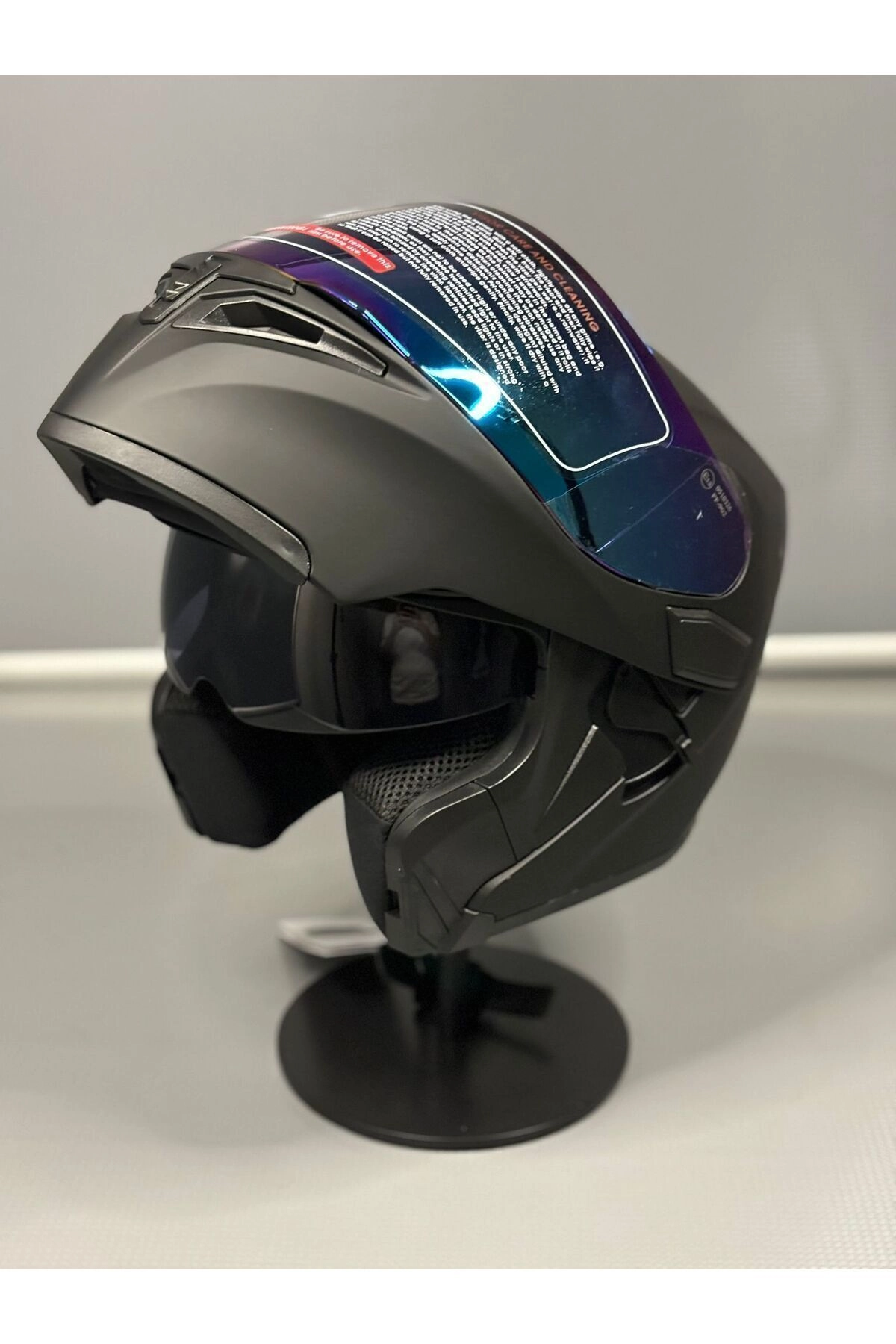 Scharf Jk-902 Güneş Vizörlü Çene Açılır Kask + DeepBlue Vizör