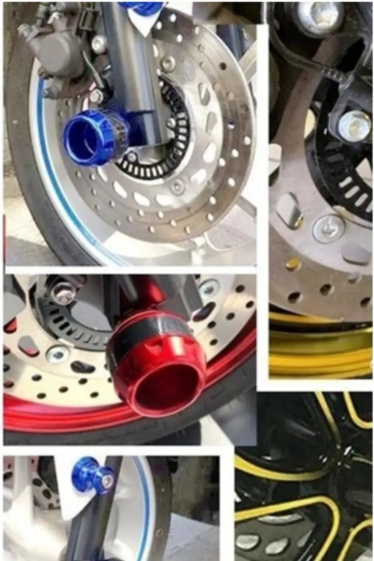 Honda Pcx 125-150 Uyumlu Motosiklet Teker Koruma Takozu Aks Takoz ( GÜMÜÅ RENK ) 1 ADET
