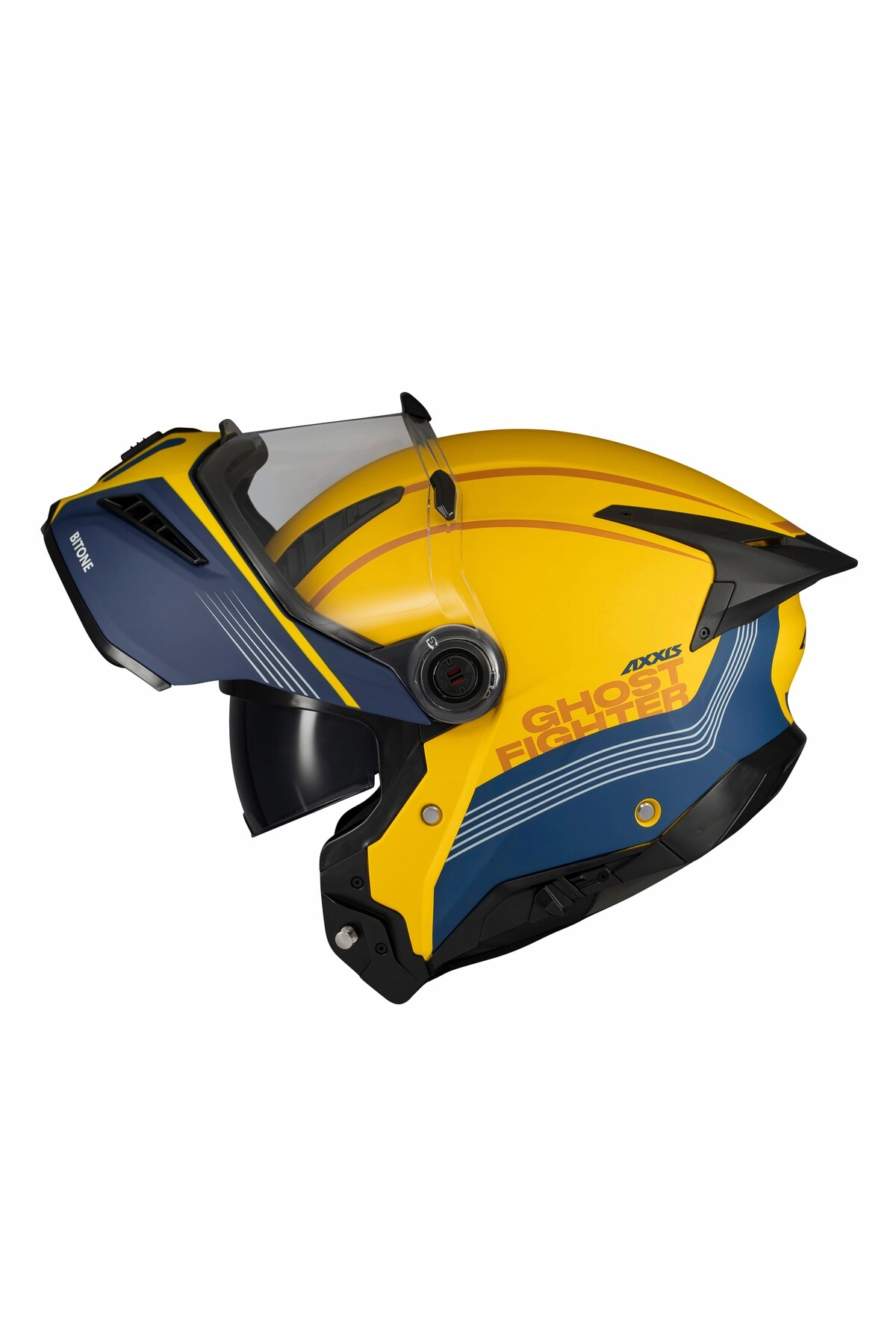 resimler/genel/Ghostfighter SV Bitone C13 Yellow Motosiklet Çene Açılır Kask
