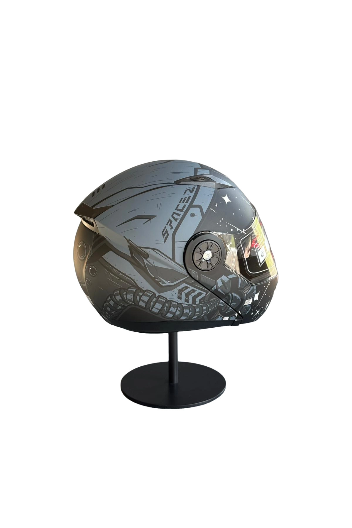 resimler/genel/115 Güneş Vizörlü Çene Açılır Kask Z2 GREY