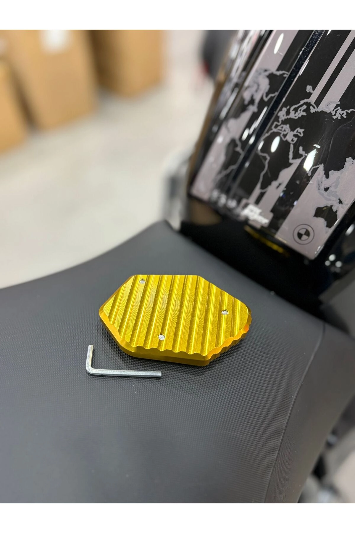 Yamaha Xmax Kaz Ayağı Ayak Genişletme Aparatı 2018 2020 Gold