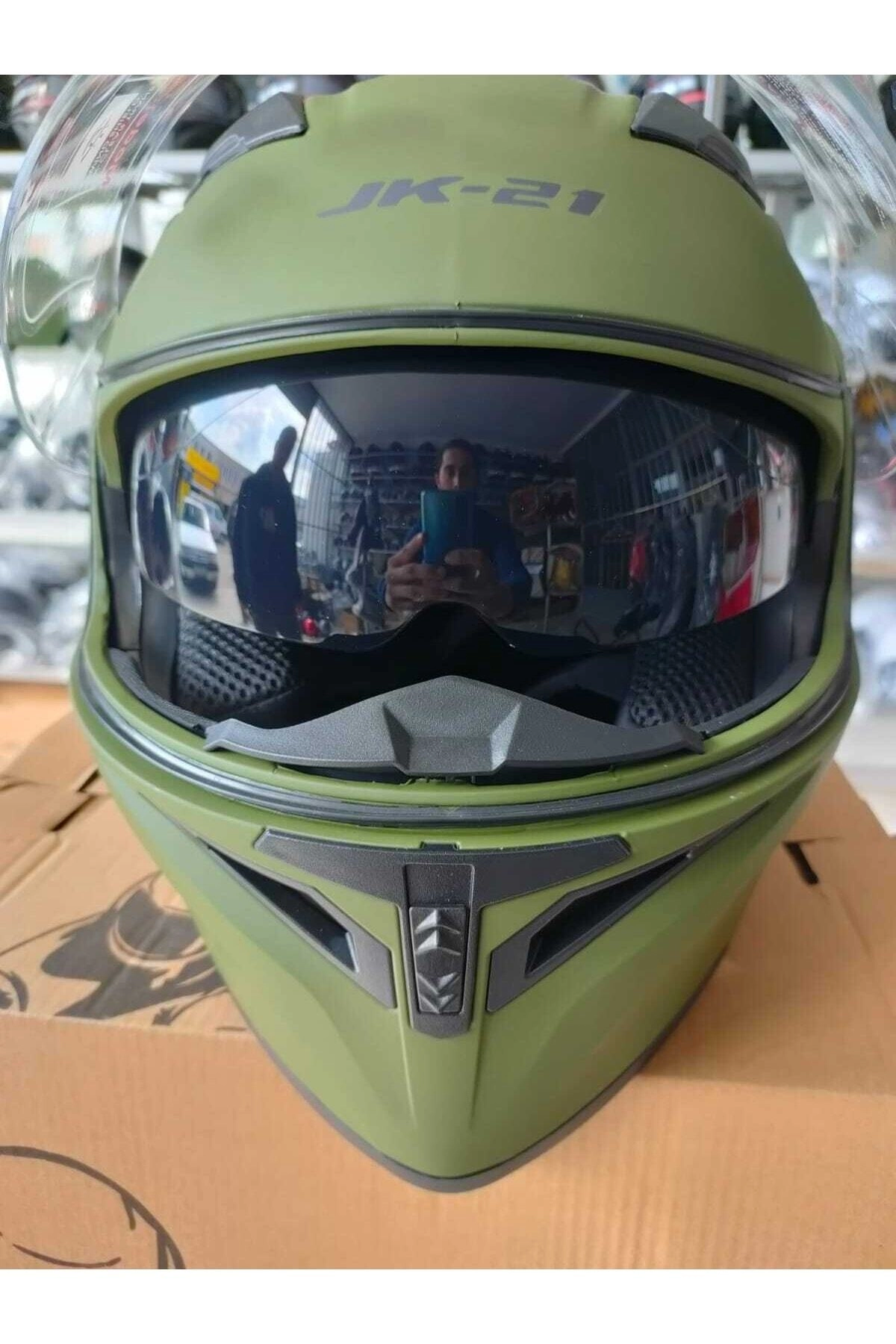 resimler/genel/Jk-21 Kask Çene Açılır Kask Haki Renk