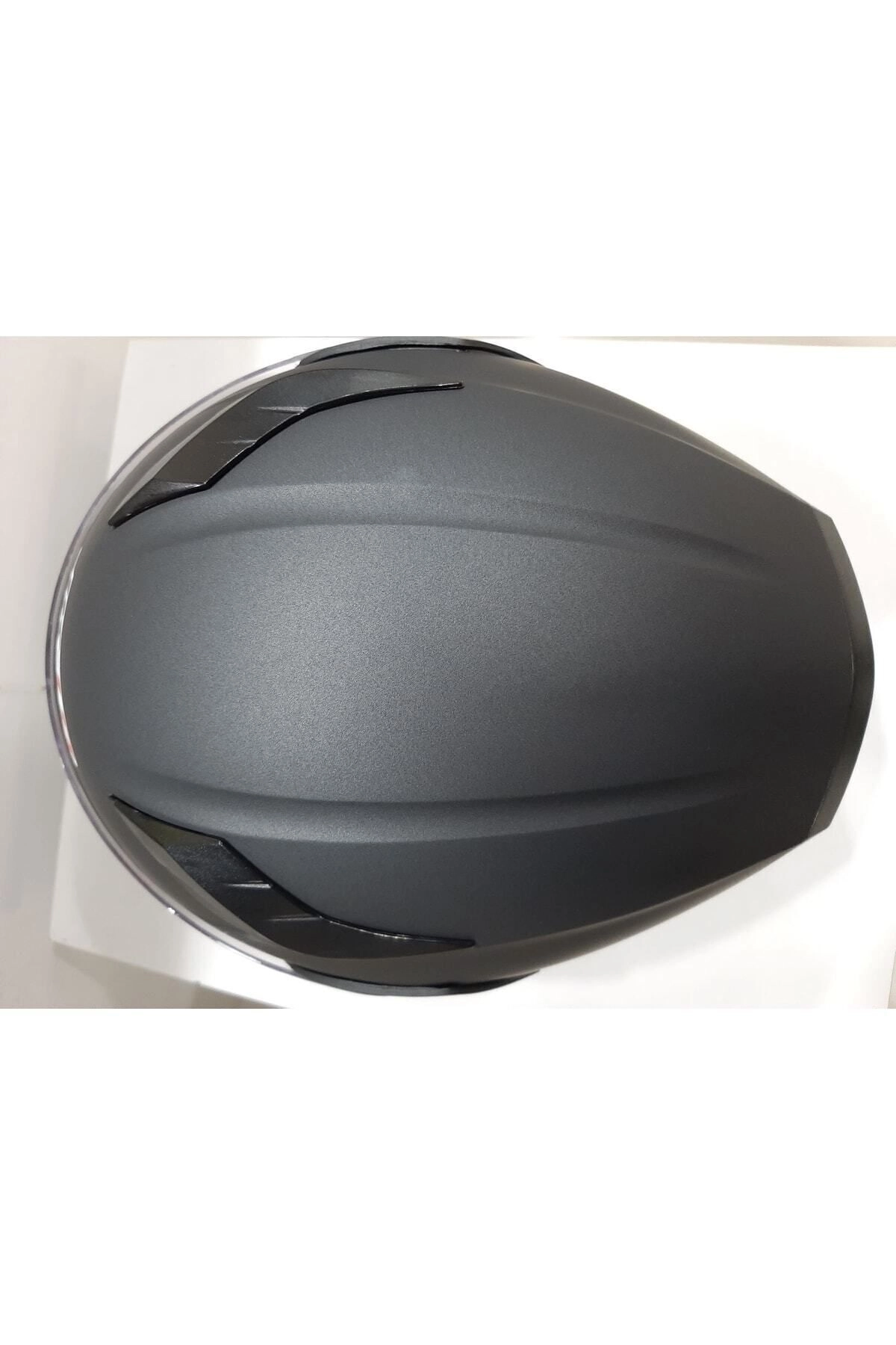 resimler/genel/Mat Siyah Jk 902 Çene Pedli Güneş Vizörlü Çeneden Açılır Kask