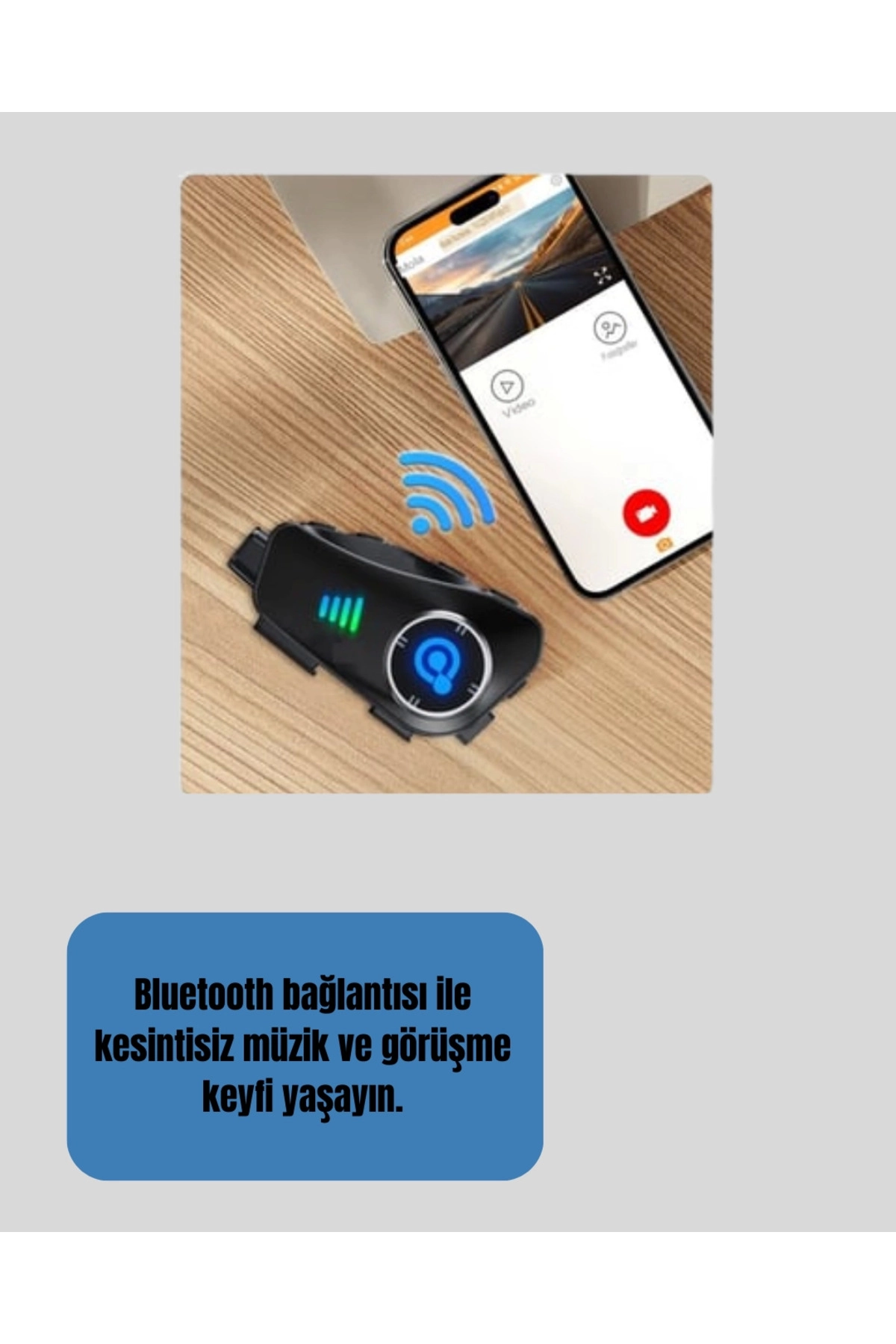 resimler/genel/Q28 Kask Kulaklık 1080P HD Kamera â€“ Bluetooth 5.3, Su Geçirmez, Gürültü Azaltma