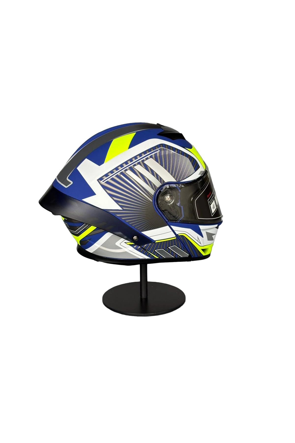 resimler/genel/Ws-202 Güneş Vizörlü Çene Açılır Kask MATTBLUE A1 (ÅEFFAF VİZÖRLÜ)