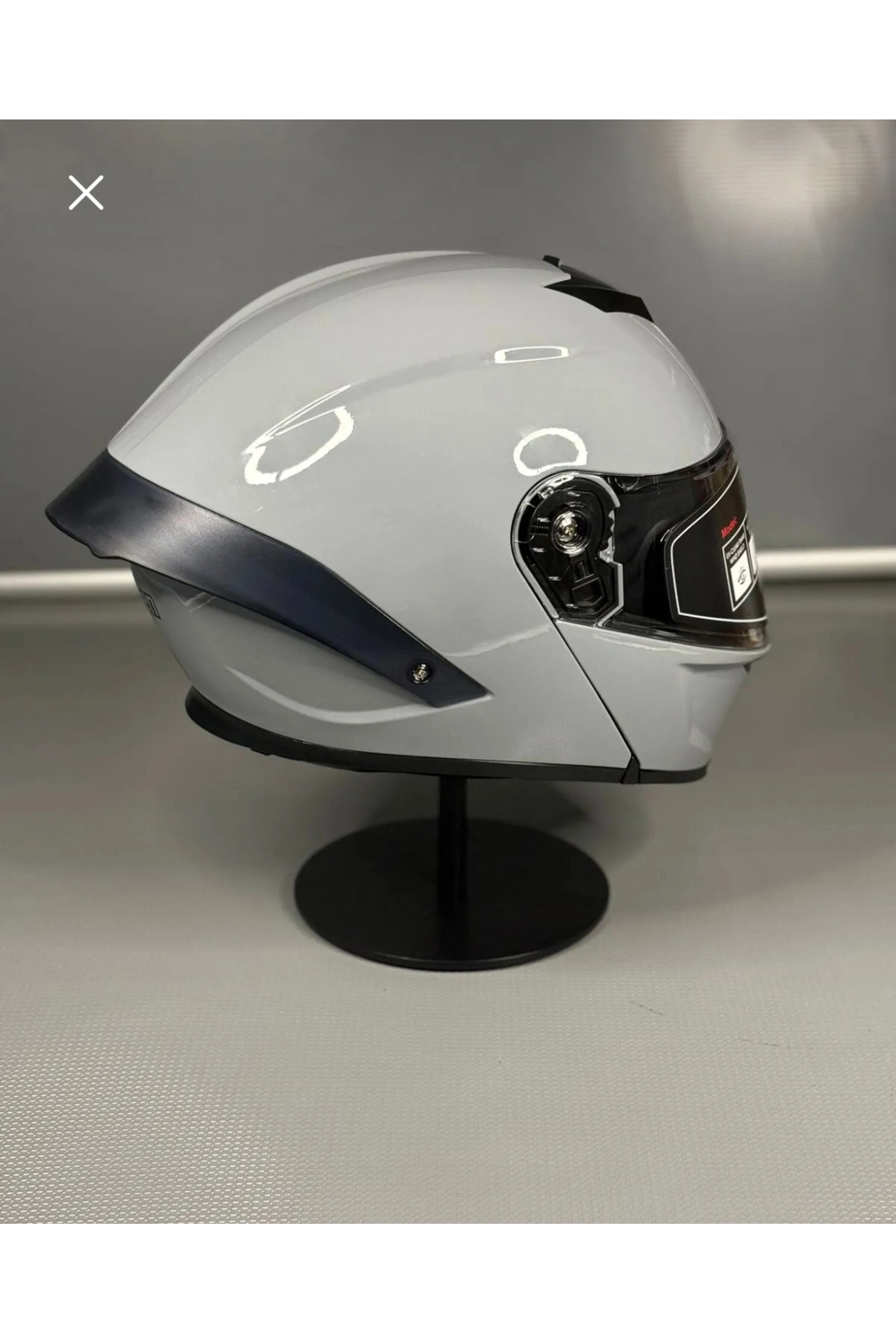 resimler/genel/Ws-202 Güneş Vizörlü Çene Açılır Kask Cement Grey