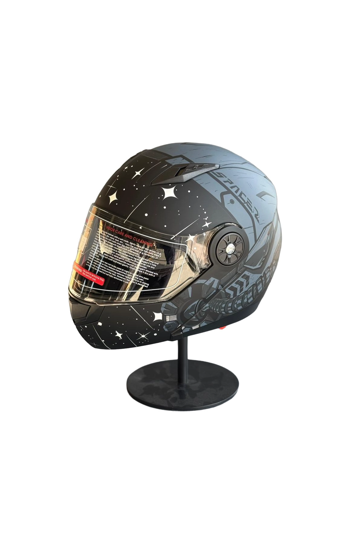 resimler/genel/115 Güneş Vizörlü Çene Açılır Kask Z2 GREY