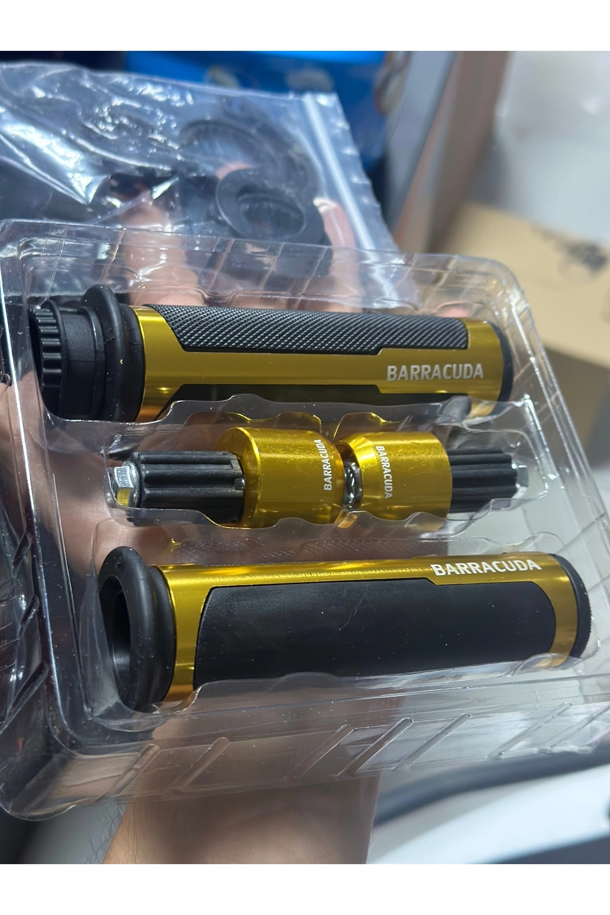 resimler/genel/BARRACUDA DENGE TOPUZLU KALİTELİ ELCİK GOLD SARI / RACİNG NAKED UYUMLU R25 MT25 PULSAR NS200 RS200
