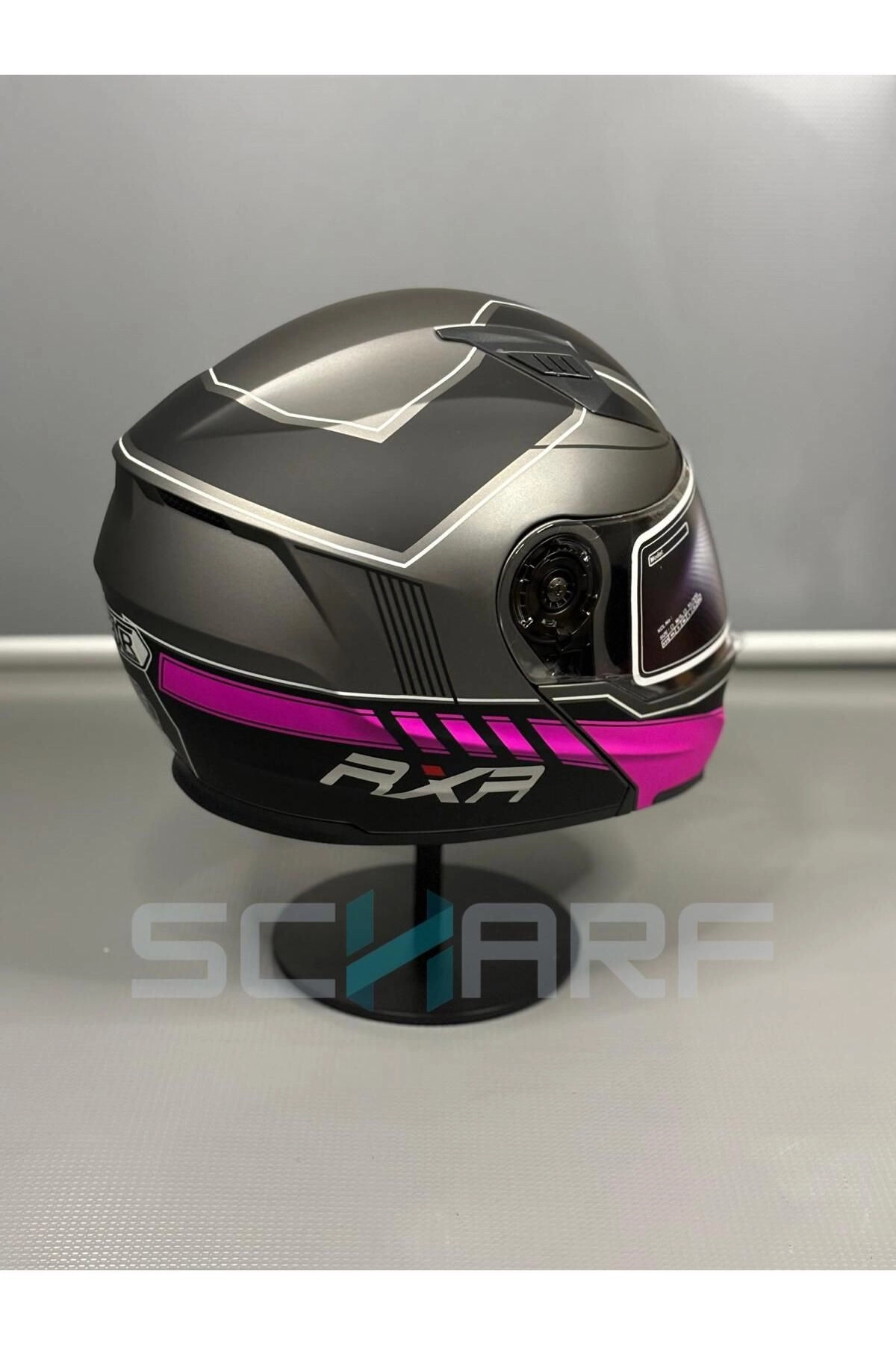 resimler/genel/RXR HELMETS JK-908 Güneş Vizörlü Çene Açılır Kask