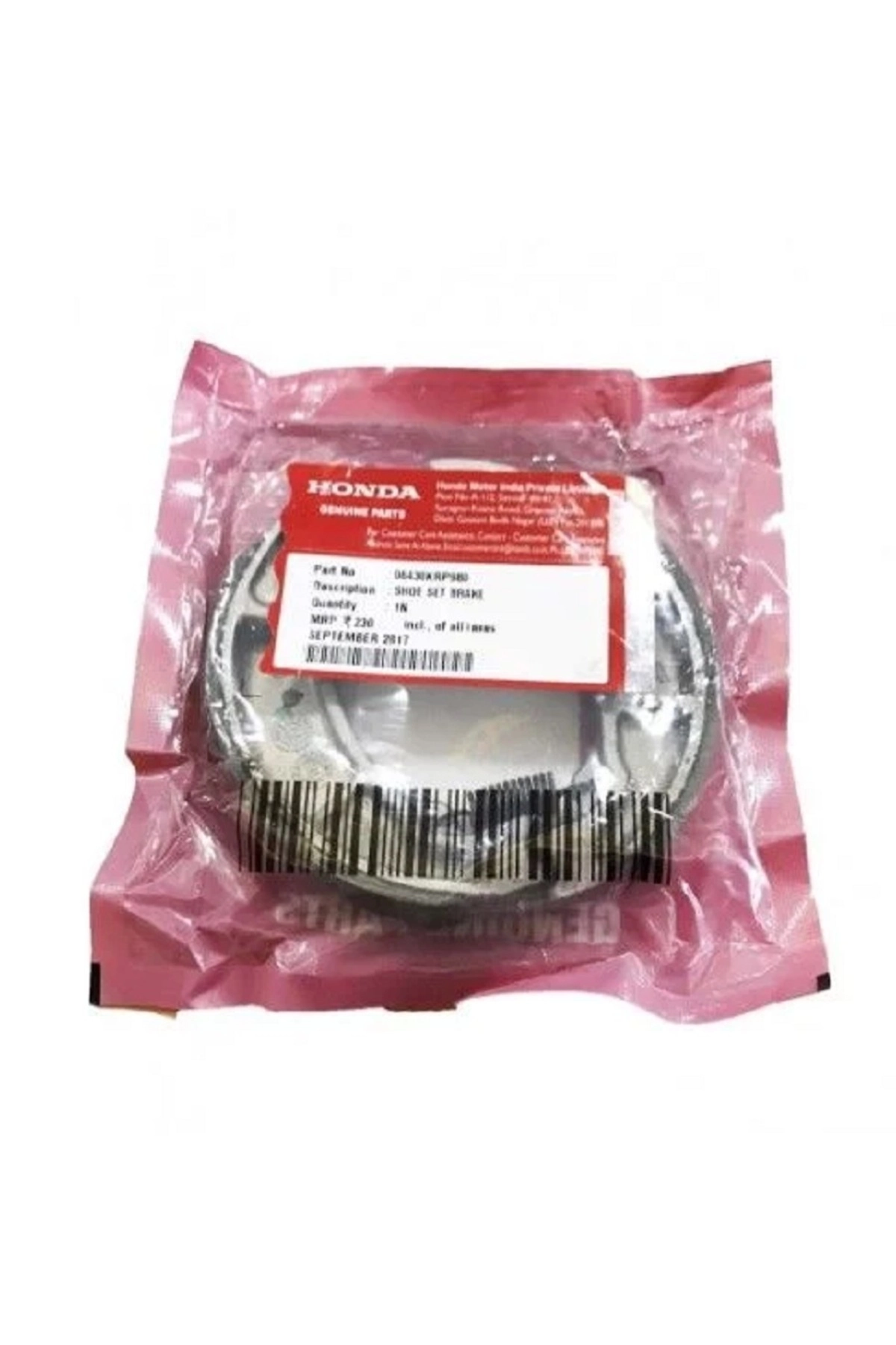 Arka Balata Orjinal Spacy Alpha Actıva S Cbf 150 Pcx 150 Pcx 125 Spontını Zenzero