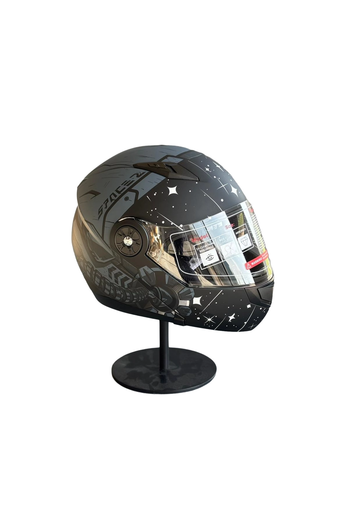 115 Güneş Vizörlü Çene Açılır Kask Z2 GREY