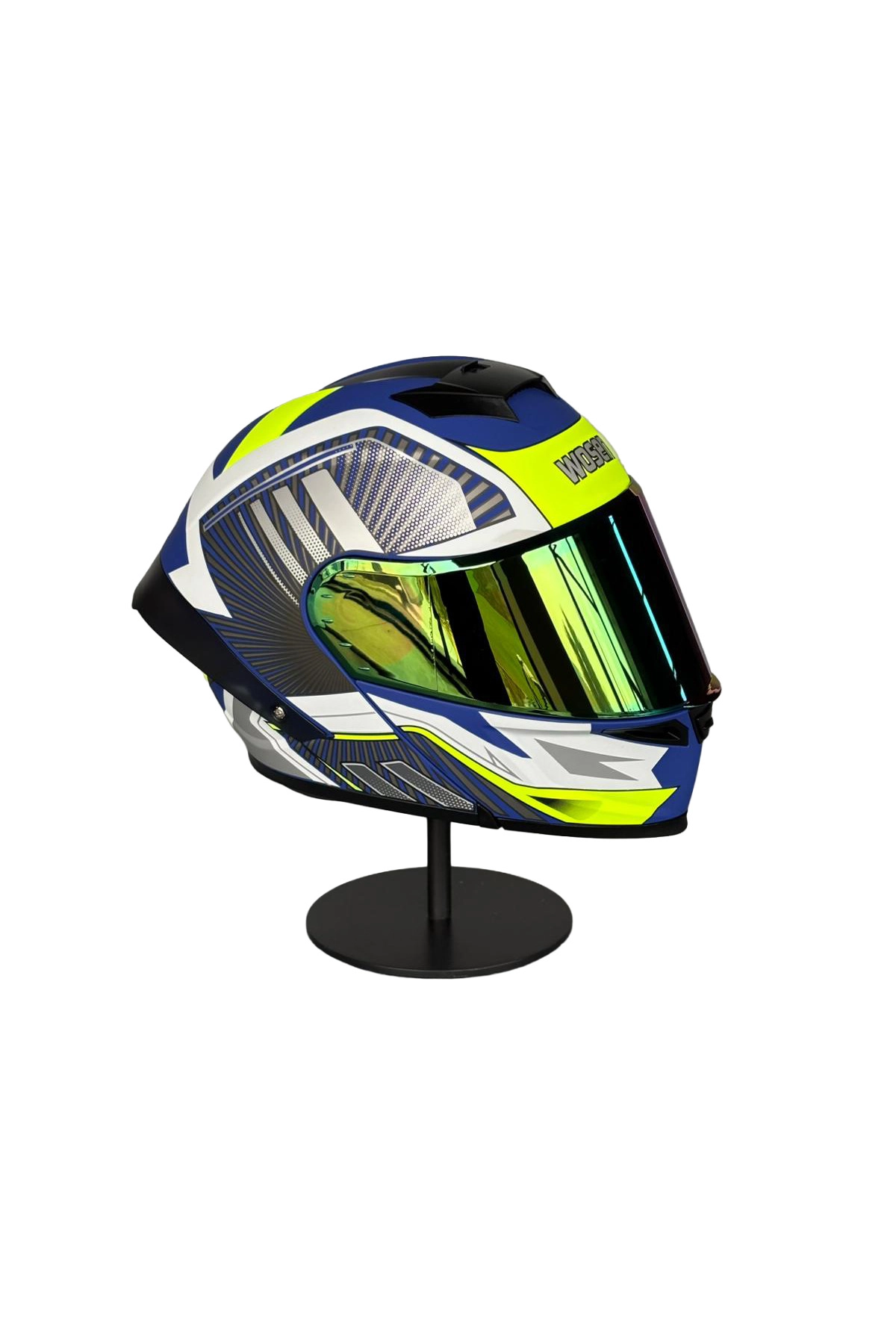 Ws-202 Güneş Gözlüklü Çene Açılır Kask Siyah Vizörlü A1