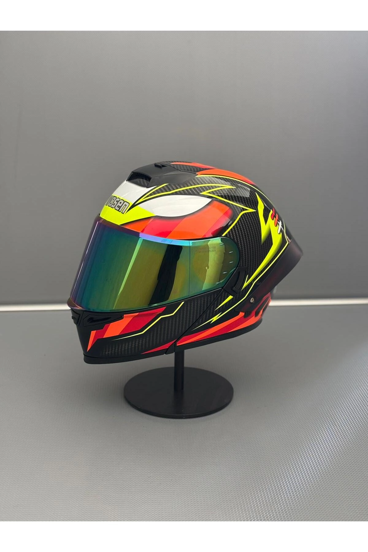 Ws-202 Güneş Gözlüklü Çene Açılır Kask Siyah Vizörlü G1