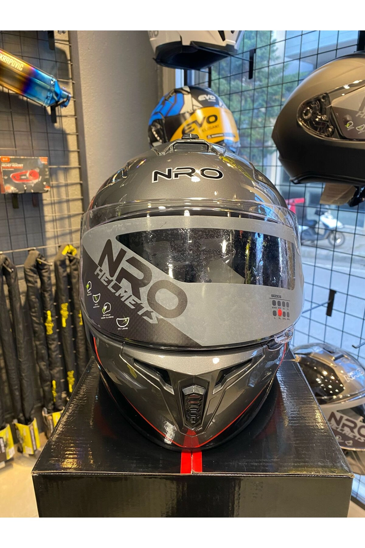 Akkuş Motorsiklet NRO HELMETS Kapalı Kask