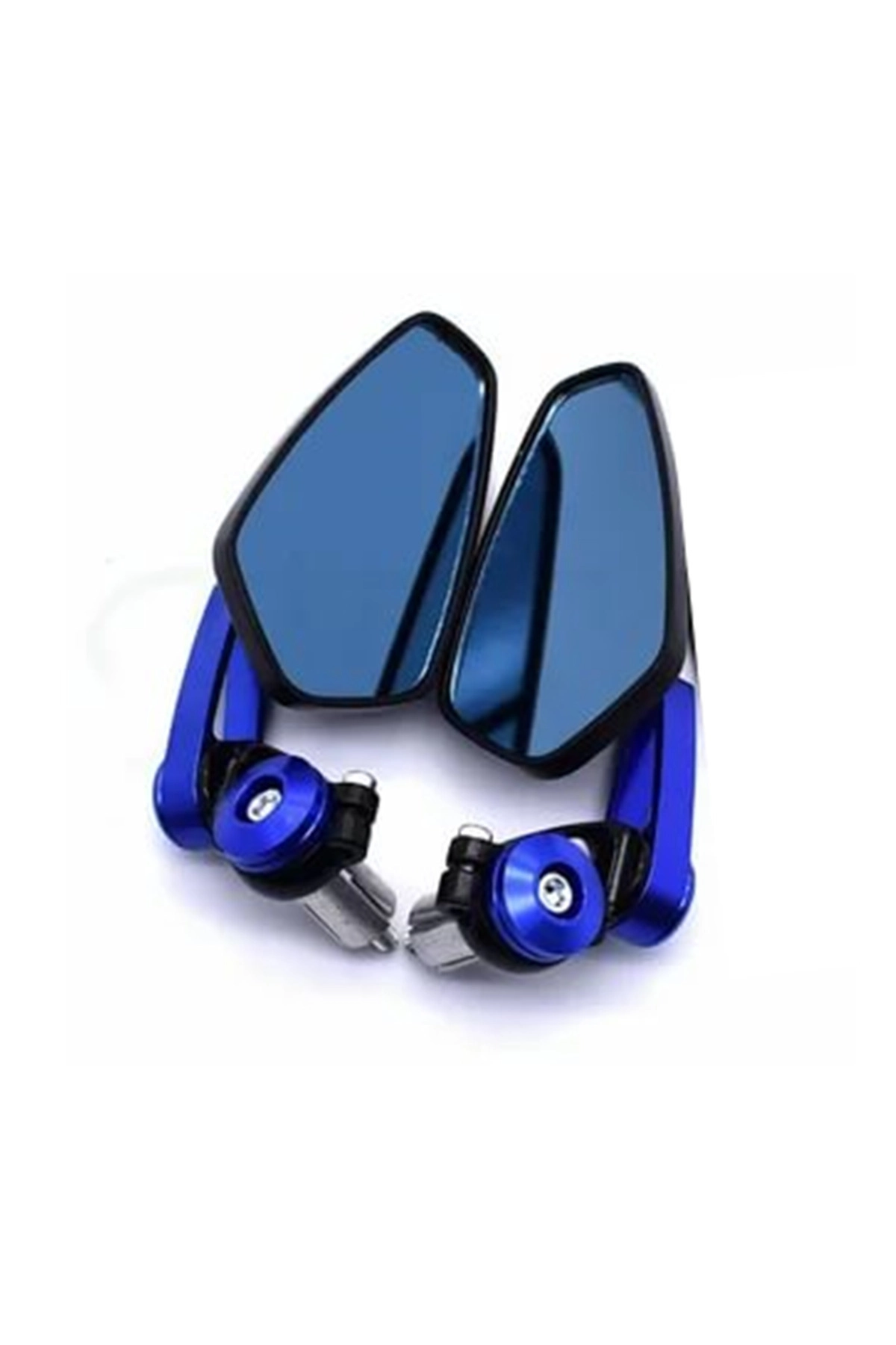 Motosiklet Gidon Aynası Mavi  (MAVİ CAM) 22mm Tüm Gidonlara Uyumlu MAVİ  RENK