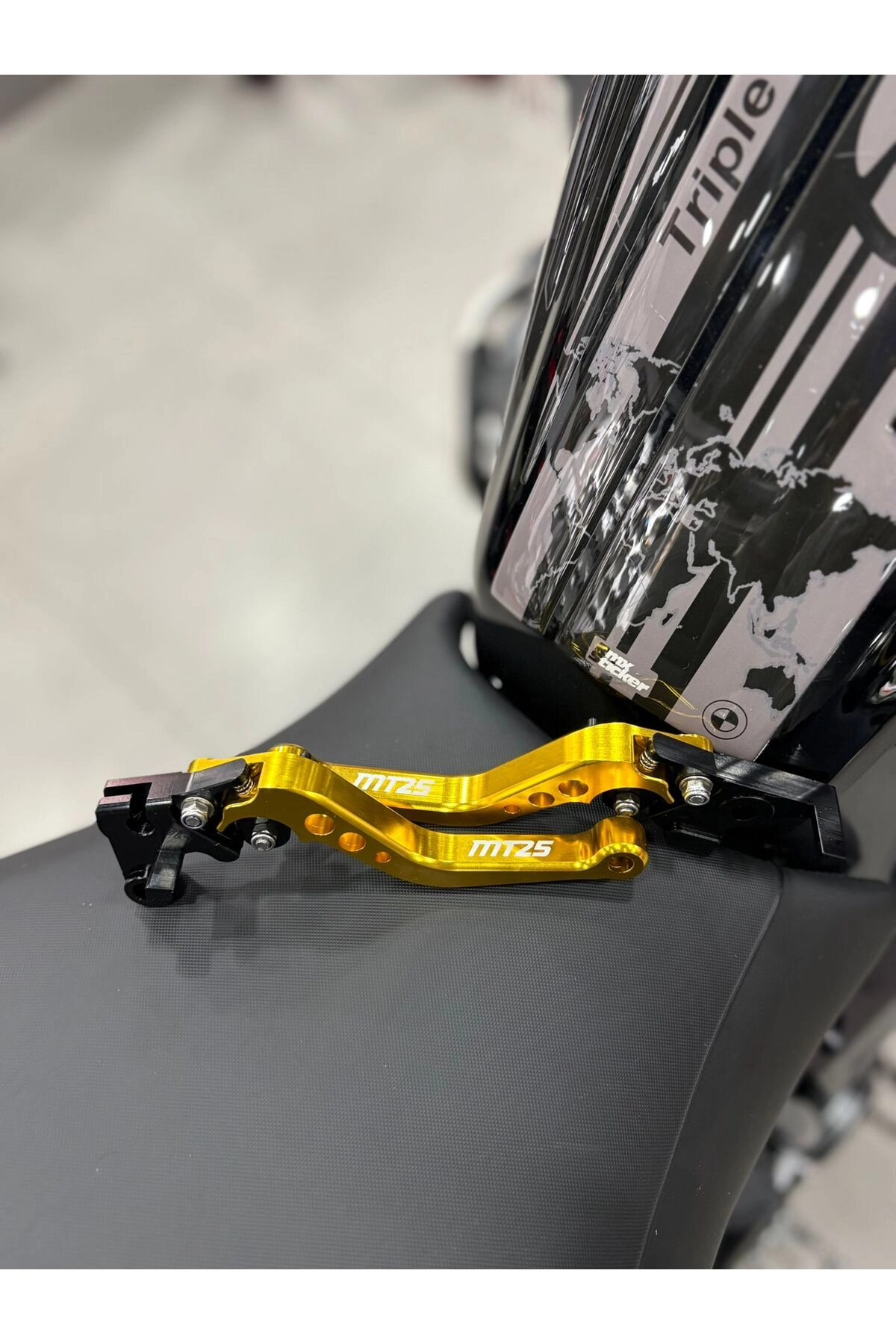 Yamaha MT25 Ayarlanabilir Spor Manet Gold