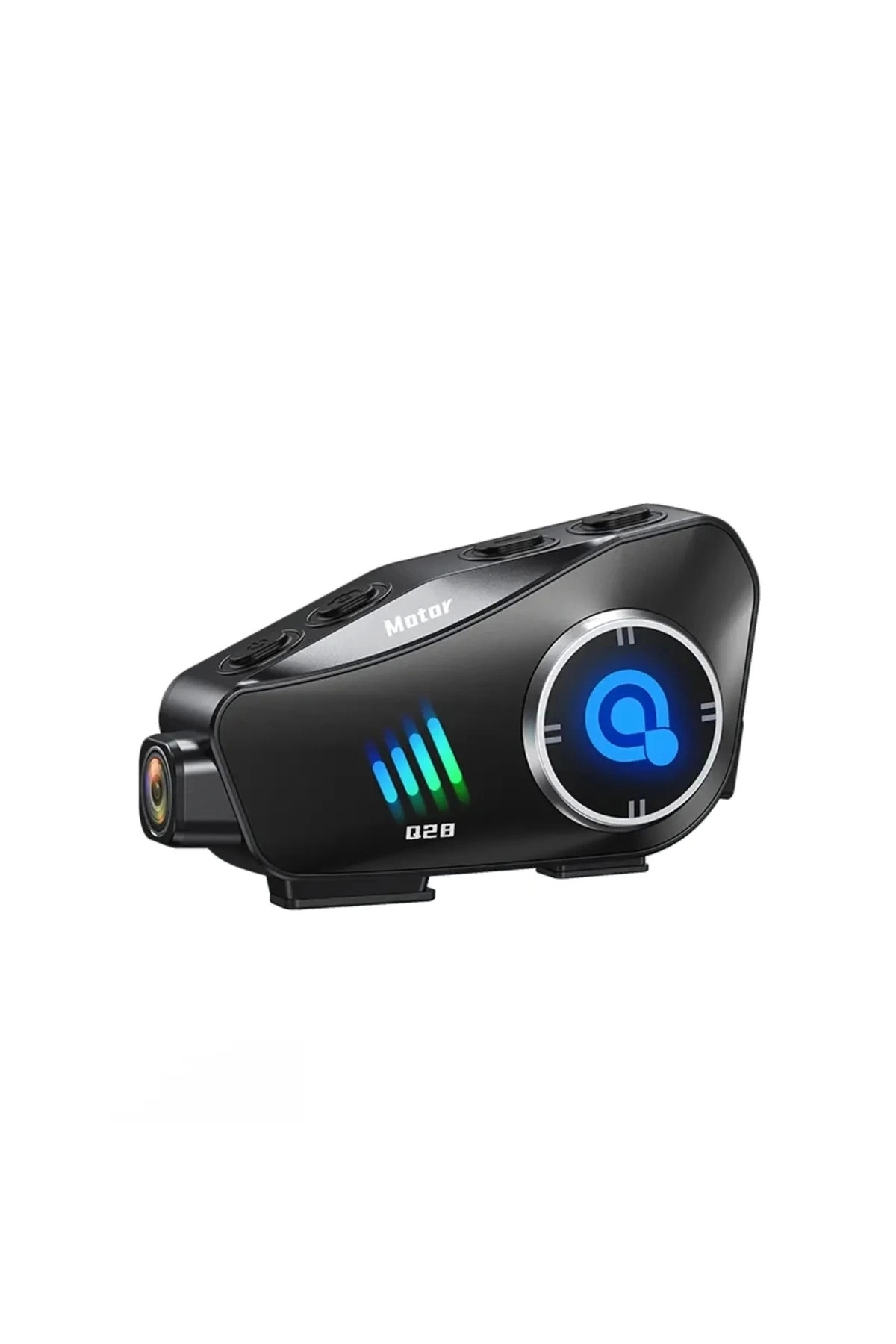 Q28 Motosiklet Kask Bluetooth Kulaklık 1080P Kamera Interkom Kulaklık Su Geçirmez Intercom