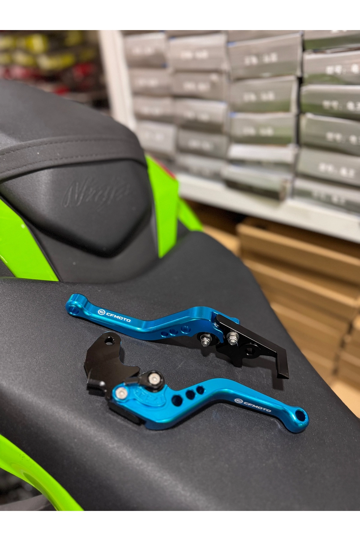 CF Moto 250 NK 250 SR ayarlabilir Spor Manet Mavi