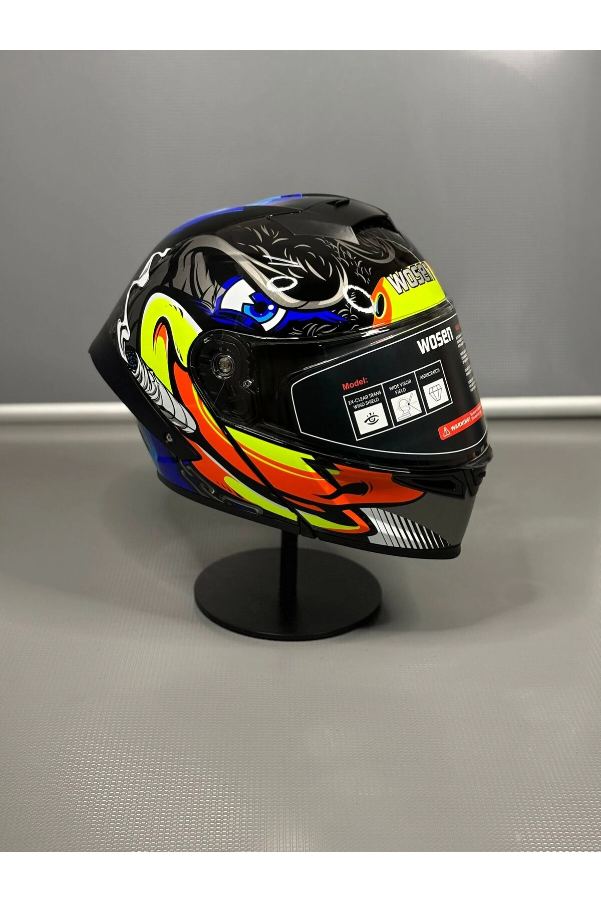 Ws-202 Güneş Vizörlü Çene Açılır Kask (ÅEFFAF VİZÖRLÜ) B1