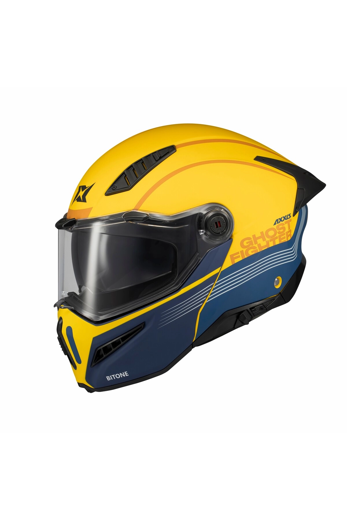 Ghostfighter SV Bitone C13 Yellow Motosiklet Çene Açılır Kask